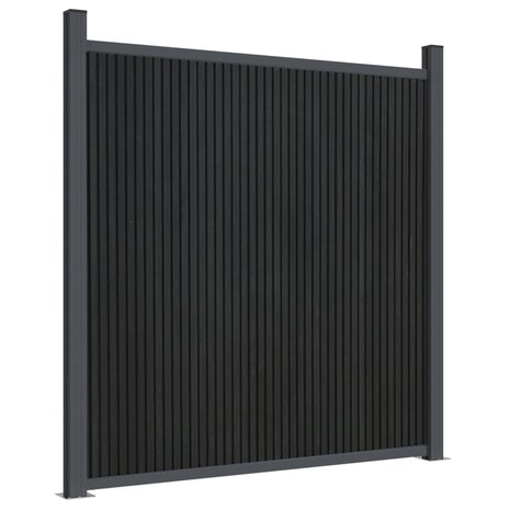 Schuttingpaneel 1737x186 cm HKC grijs 4