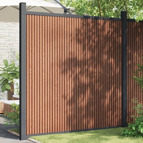 Schuttingpaneel 180x186 cm HKC bruin 3