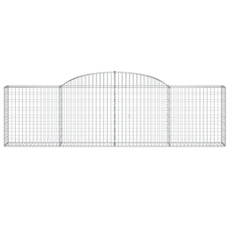 Schanskorf gewelfd 300x30x80/100 cm gegalvaniseerd ijzer 3