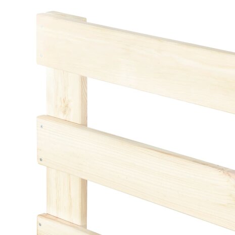Bedframe pallet massief grenenhout 160x200 cm 6