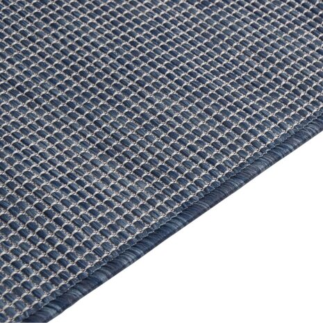 Buitenkleed platgeweven 160x230 cm blauw 4