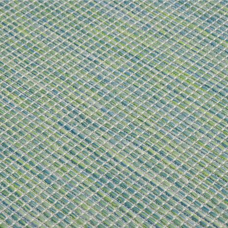 Buitenkleed platgeweven 200x280 cm turquoise 5