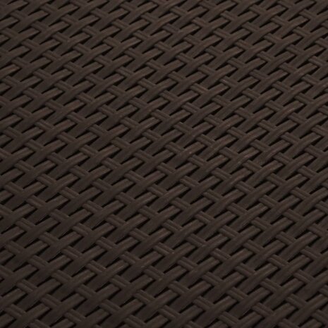 Tuinbox 39x39x46 cm PP rattan bruin 8