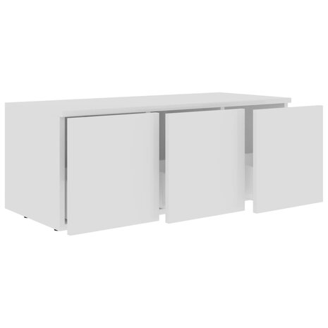 Tv-meubel 80x34x30 cm bewerkt hout wit 5
