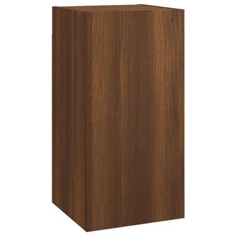 Tv-meubel 30,5x30x60 cm bewerkt hout bruin eikenkleur 2