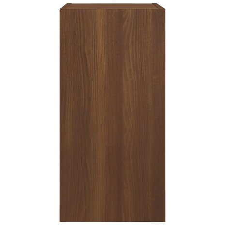 Tv-meubel 30,5x30x60 cm bewerkt hout bruin eikenkleur 3