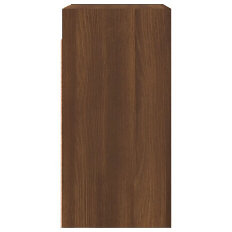 Tv-meubel 30,5x30x60 cm bewerkt hout bruin eikenkleur 4