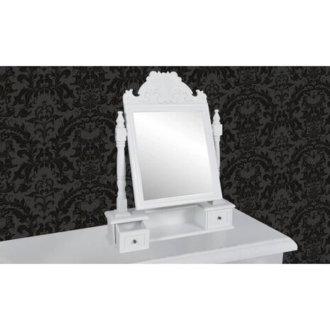 Kaptafel met draaiende rechthoekige spiegel MDF  2