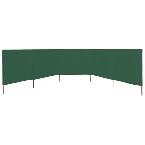 Windscherm 5-panelen 600x120 cm stof groen 3
