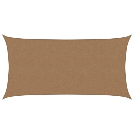 Zonnezeil 160 g/m² 2x3,5 m HDPE taupe 2