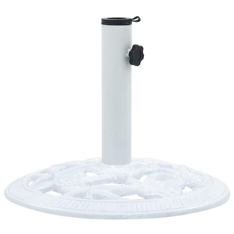 Parasolvoet 9 kg 40 cm gietijzer wit 4