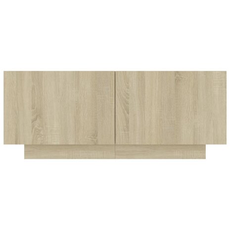 Nachtkastje 100x35x40 cm bewerkt hout sonoma eikenkleurig 5
