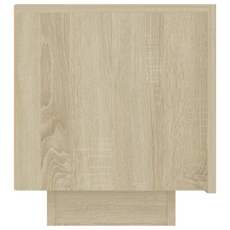 Nachtkastje 100x35x40 cm bewerkt hout sonoma eikenkleurig 7