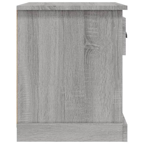 Nachtkastje 39x39x47,5 cm bewerkt hout grijs sonoma eikenkleur 8
