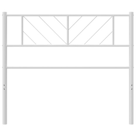 Hoofdbord 100 cm metaal wit 4