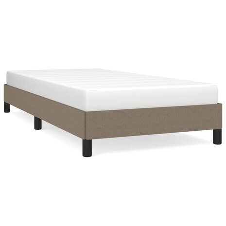 Bedframe zonder matras 90x190 cm stof taupe 2