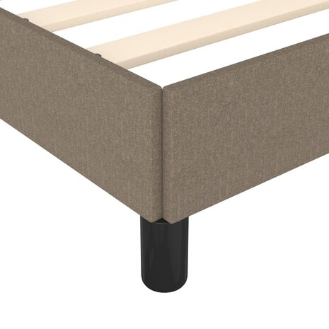 Bedframe zonder matras 90x190 cm stof taupe 7