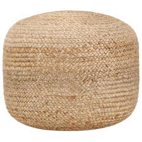 Poef handgemaakt 45x30 cm jute 1