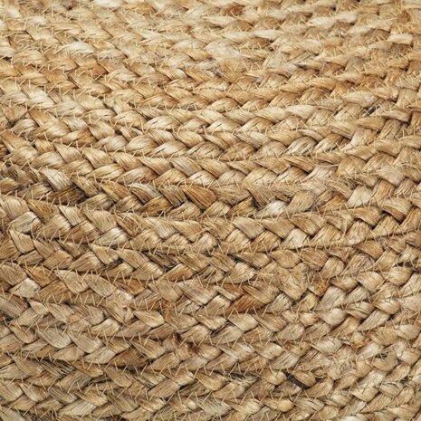 Poef handgemaakt 45x30 cm jute 3