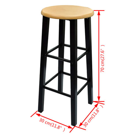 Eetset hout met zwart staal tan  7