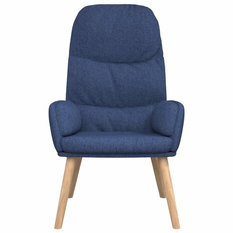 Relaxstoel stof blauw 3