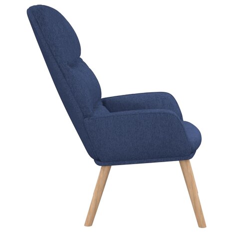 Relaxstoel stof blauw 4