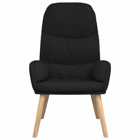 Relaxstoel stof zwart 3