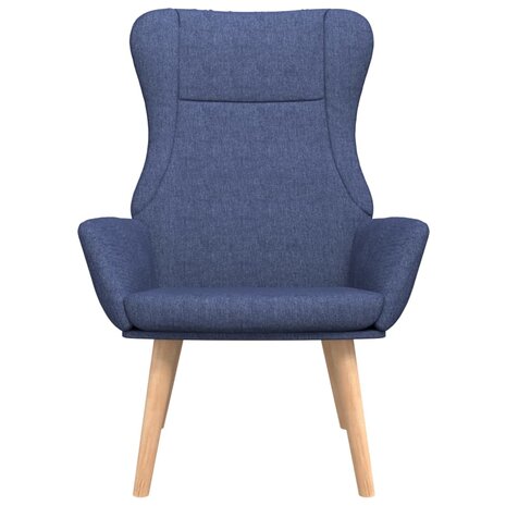 Relaxstoel stof blauw 3