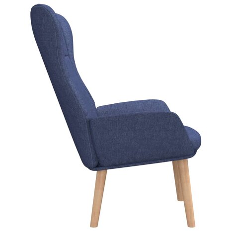 Relaxstoel stof blauw 4