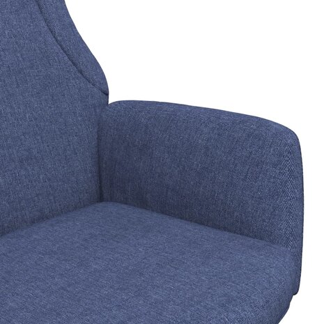 Relaxstoel stof blauw 6
