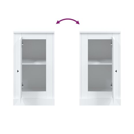 Dressoir 37,5x35,5x67,5 cm bewerkt hout wit 9
