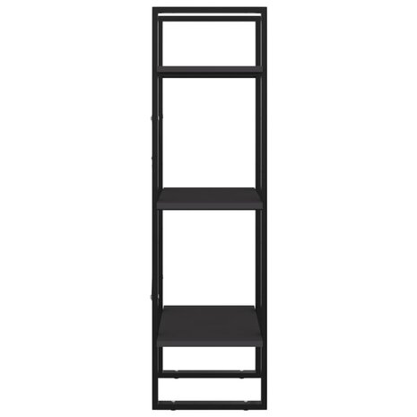Boekenkast met 3 schappen 40x30x105 cm bewerkt hout grijs 4