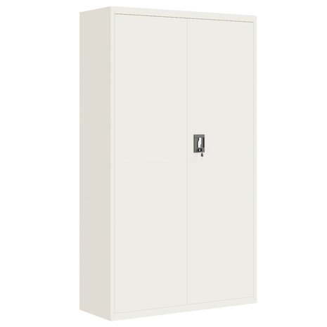 Archiefkast 105x40x180 cm staal wit 2