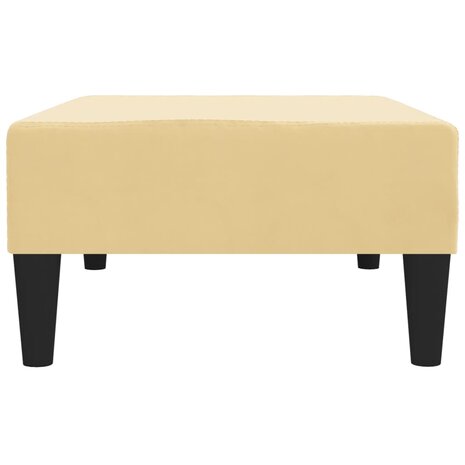 Voetenbank 78x56x32 cm fluweel crèmekleurig 4