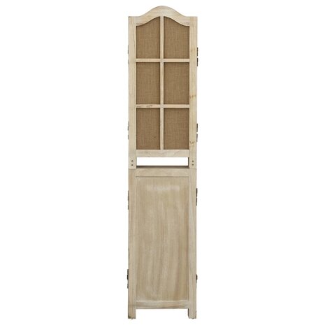 Kamerscherm met 4 panelen 140x165 cm stof bruin 4