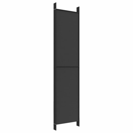 Kamerscherm met 6 panelen 300x220 cm stof zwart 6