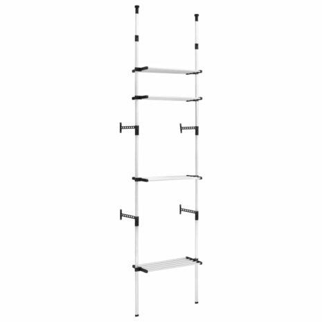 Kledingkastsysteem met schappen telescopisch aluminium 2