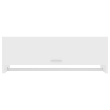 Kledingkast 100x32,5x35 cm bewerkt hout wit 3