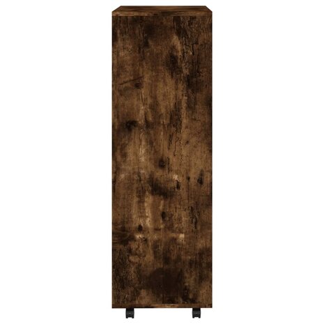 Kledingkast 80x40x110 cm bewerkt hout gerookt eikenkleurig 6