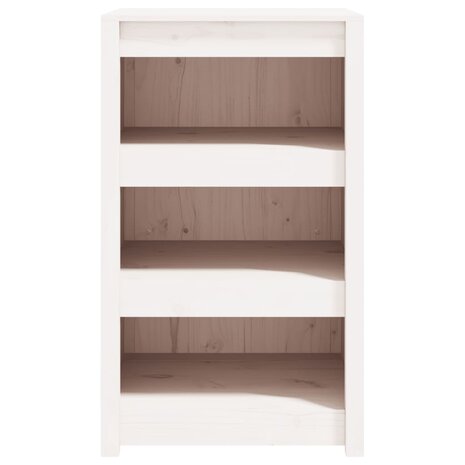 Keukenkast voor buiten 55x55x92 cm massief grenenhout wit 4