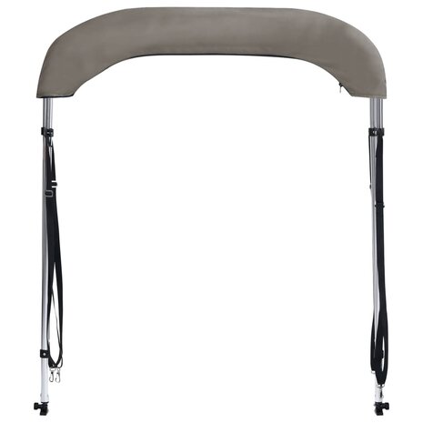 Biminitop 2 bogen 180x150x110 cm grijs 4