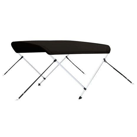 Biminitop 2 bogen 150x120x110 cm zwart 6