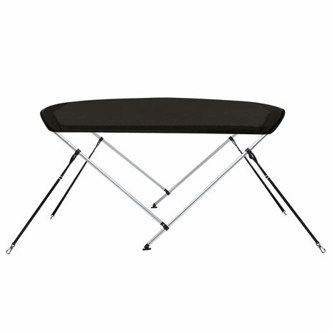 Biminitop 2 bogen 180x130x110 cm zwart 5