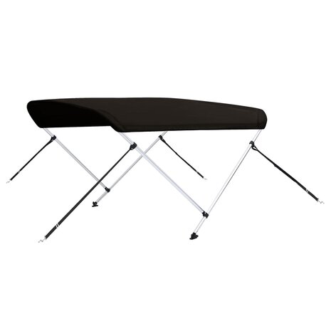 Biminitop 2 bogen 180x130x110 cm zwart 6