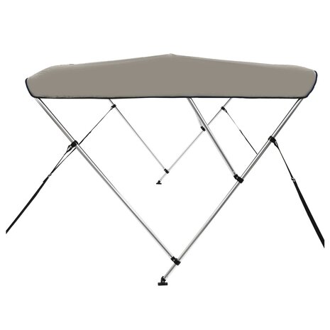 Biminitop 3 bogen 183x180x137 cm grijs 5