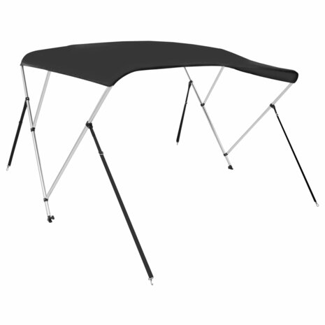 Biminitop 3 bogen 183x180x137 cm zwart 2
