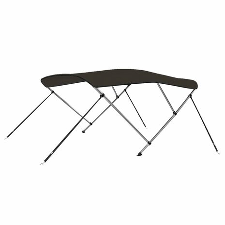 Biminitop 3 bogen 183x180x137 cm zwart 6