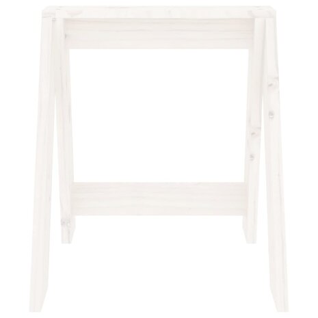 Krukken 2 st 40x40x45 cm massief grenenhout wit 6