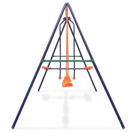 Schommelset met 4 zitjes oranje 3