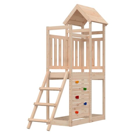 Speelhuis 52,5x110,5x214 cm massief grenenhout 1